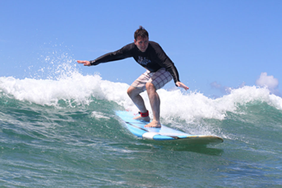 Learning to surf will teach you how to be in the moment