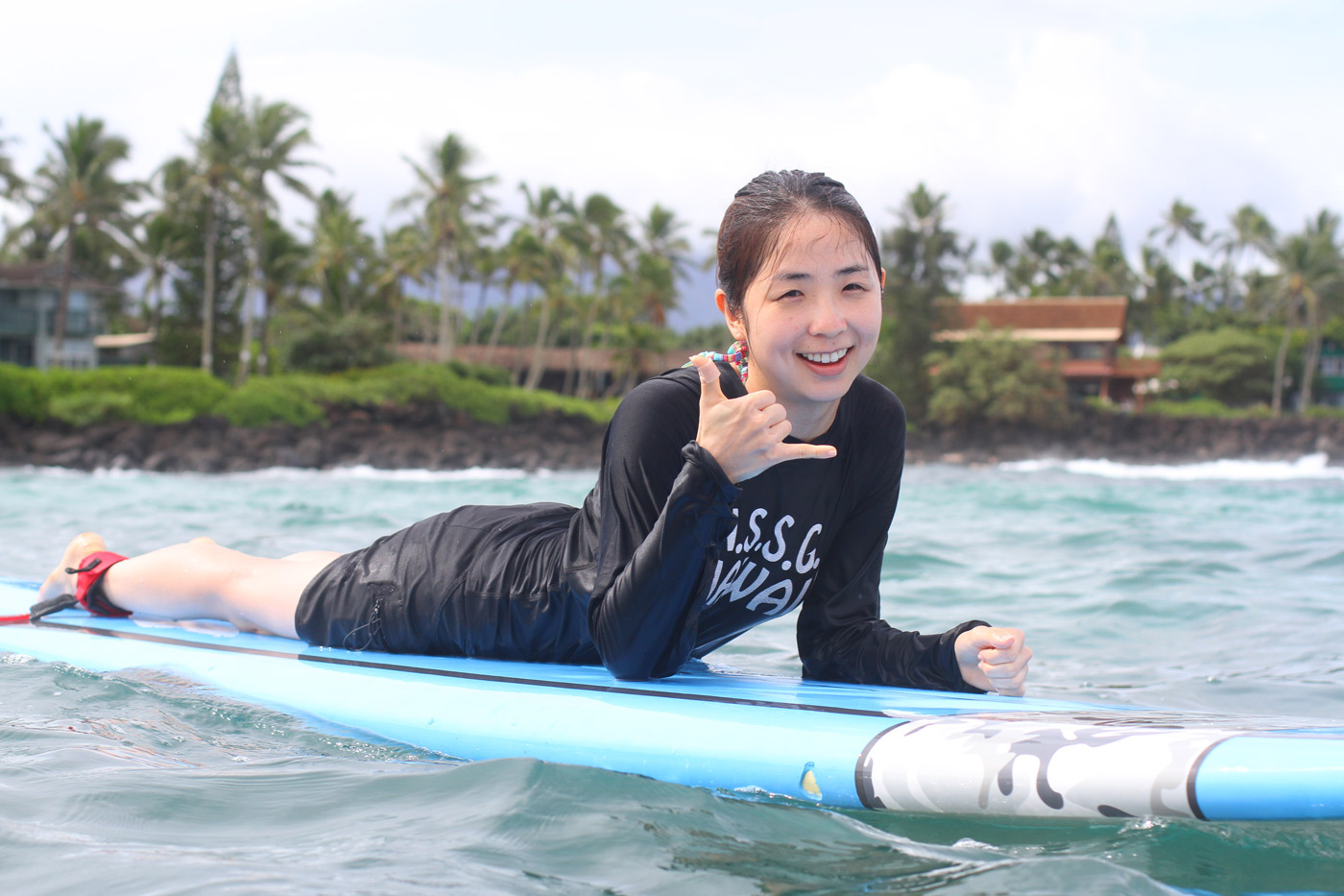 A shaka is always a good thing when surfing